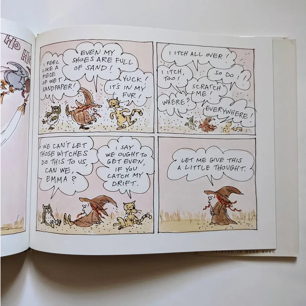 Emma at‎ the Beach (1990) by James Stevenson Vintage Children's Book, Hardcover
